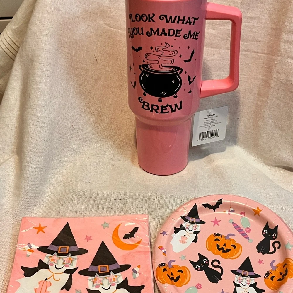 UNique Halloween Party Set with Pink Accents